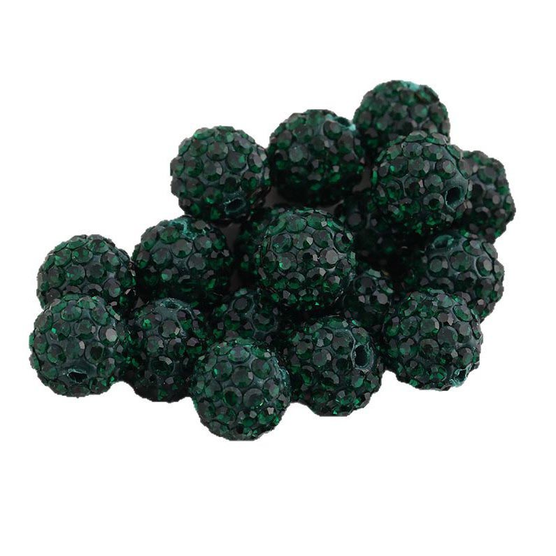 Fiasrel 30pcs Drill balls are dotted with clay DIY Shamballa Beads