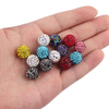 Fiasrel 10pcs Fully drilled clay balls DIY Shamballa Beads