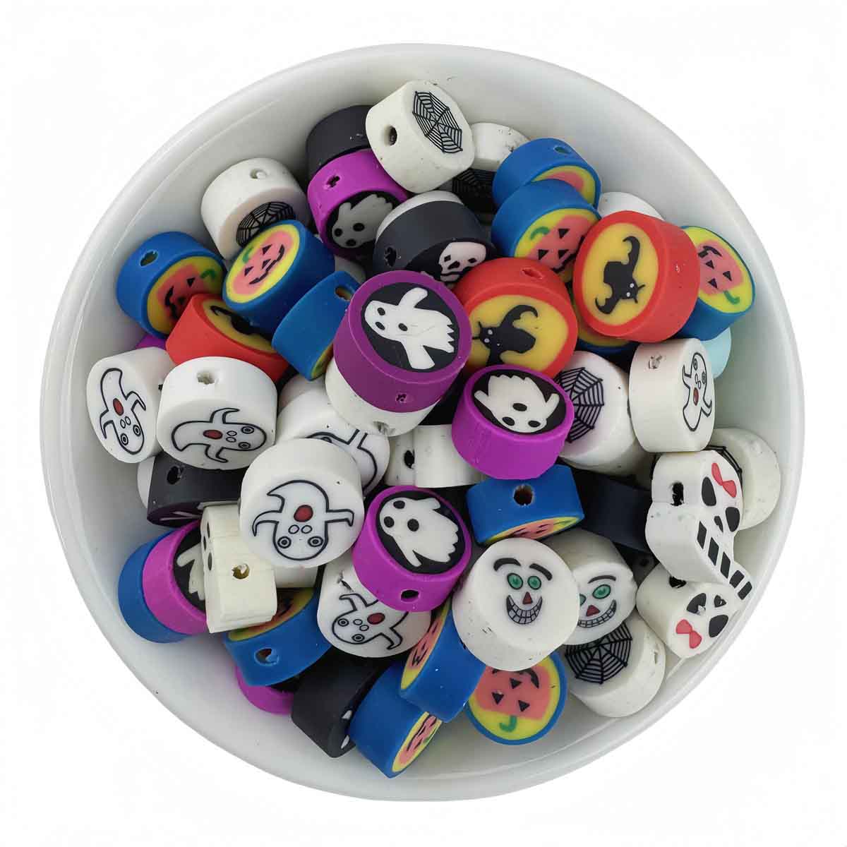 Fiasrel 10mm Mixed-color festival diy soft clay beads