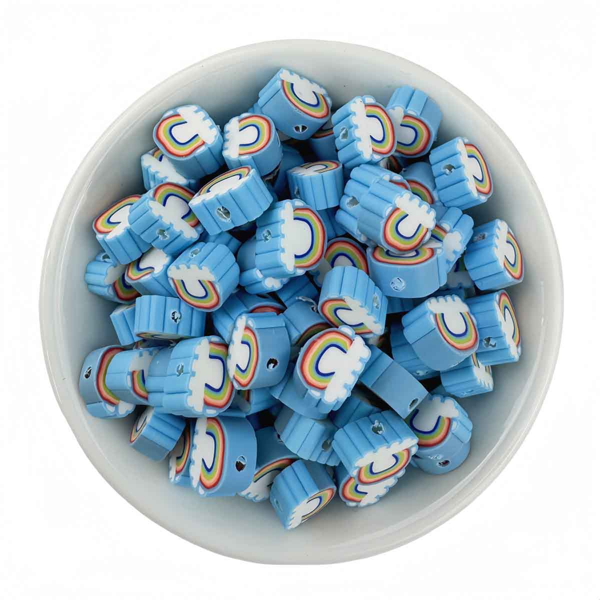 Fiasrel 10mm Mixed-color starry sky diy soft clay beads