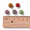 Fiasrel 100pcs Colored clay drill balls DIY Shamballa Beads