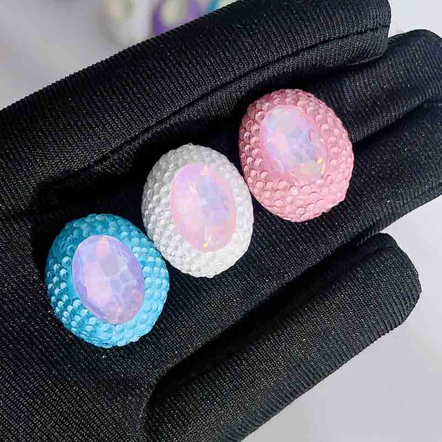 Fiasrel 3pcs Colored golf soft clay DIY Shamballa Beads