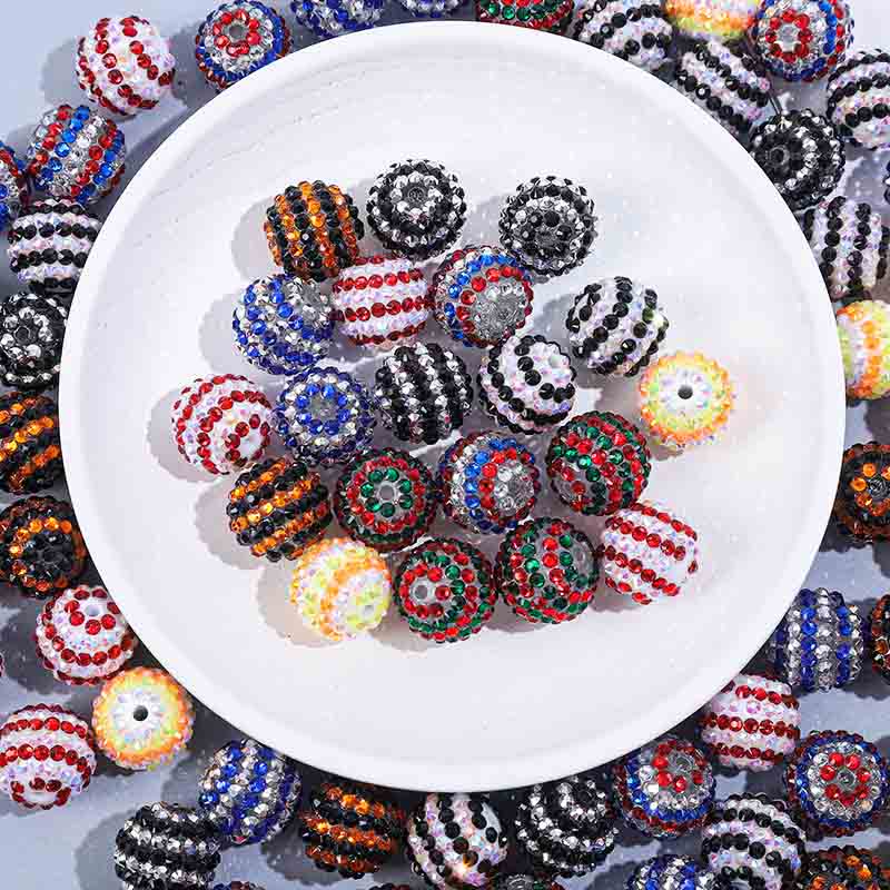 Fiasrel 10pcs 20mm drill ball DIY Shamballa Beads