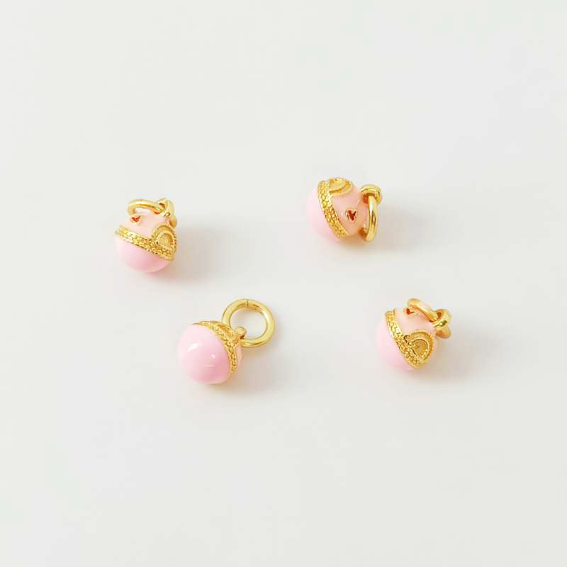 Fiasrel DIY Heart-shaped flower buds Drop Pendant