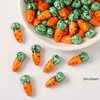 Fiasrel Cute ceramic carrot rabbit dot beads