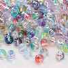 Fiasrel 10g Two-Tone Aurora Glass Round Beads Seed Beads