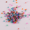 Fiasrel 10g 4mm Frosted Clear Glass Seed Beads for DIY Jewelry Making