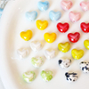 Fiasrel Cute peach-shaped heart-shaped ceramic beads