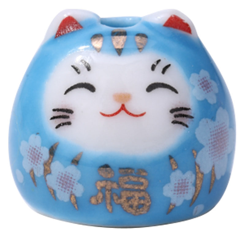 Fiasrel Maneki Neko ceramic beads