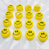 Fiasrel 6-16mm 100pcs Flat, round and flat smiling face beads