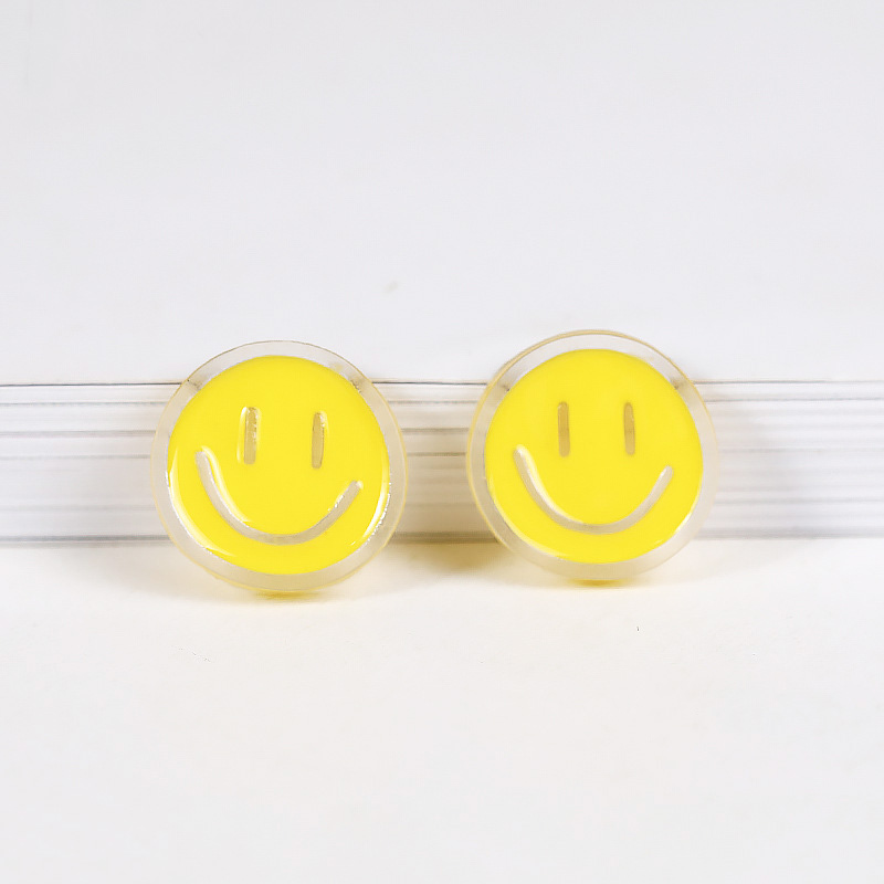 Fiasrel 17mm Cartoon smiley face emoji beads