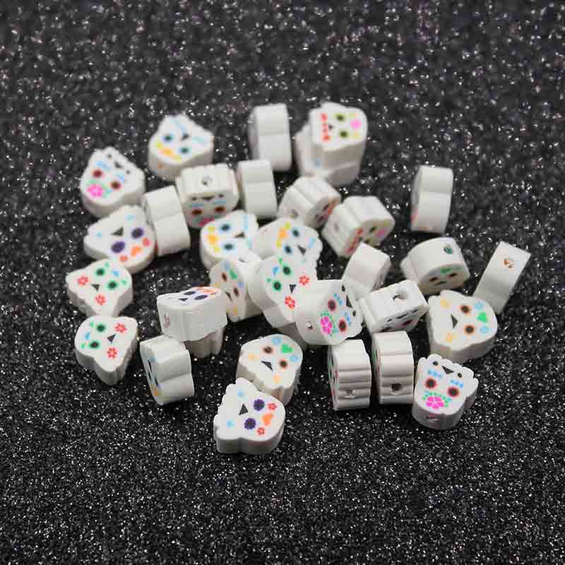 Fiasrel 1000pcs Children's diy cartoon character soft clay beads