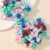 Fiasrel 200pcs Colorful little rabbit soft clay beads