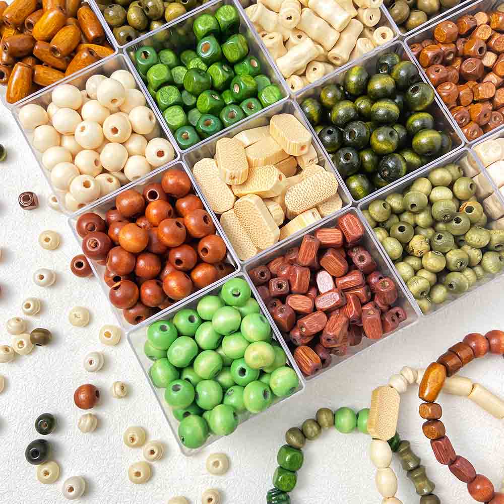 Fiasrel Retro and versatile wood bead material