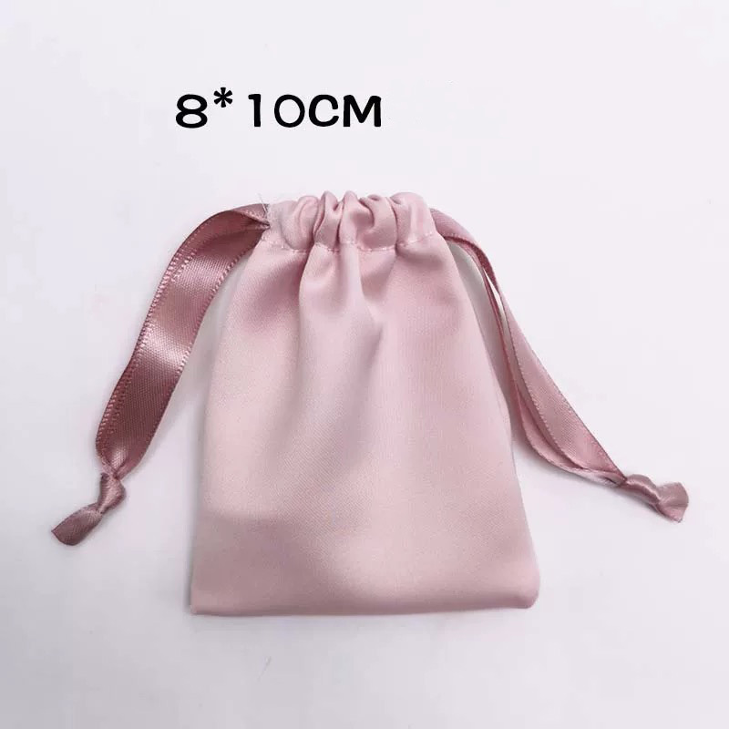 Fiasrel 8*10cm Acetic Acid Silk Satin Jewelry Gift Pouch