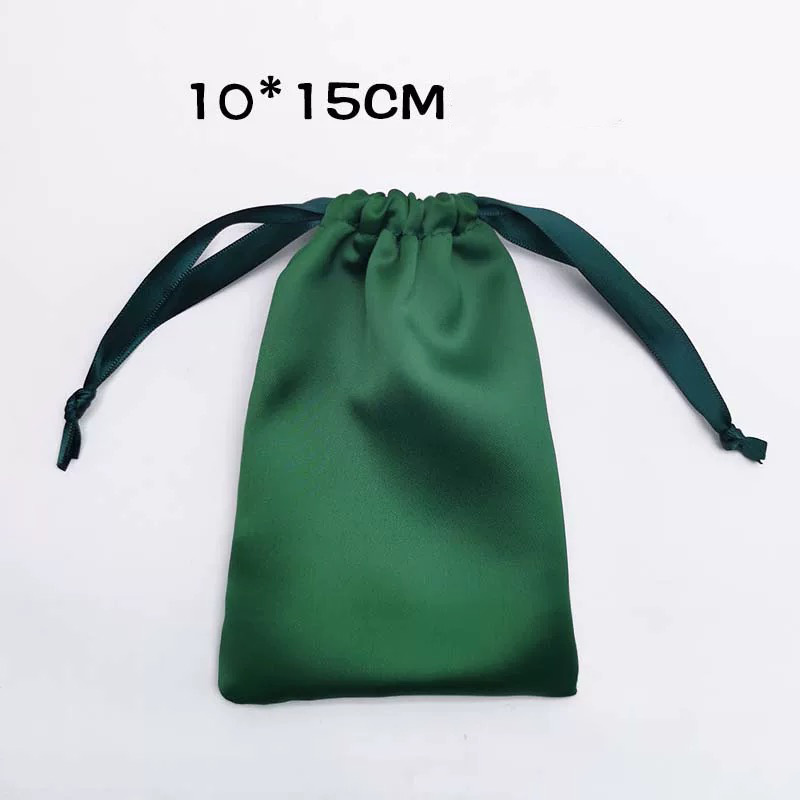 Fiasrel 10*15cm Acetic Acid Silk Satin Jewelry Gift Pouch