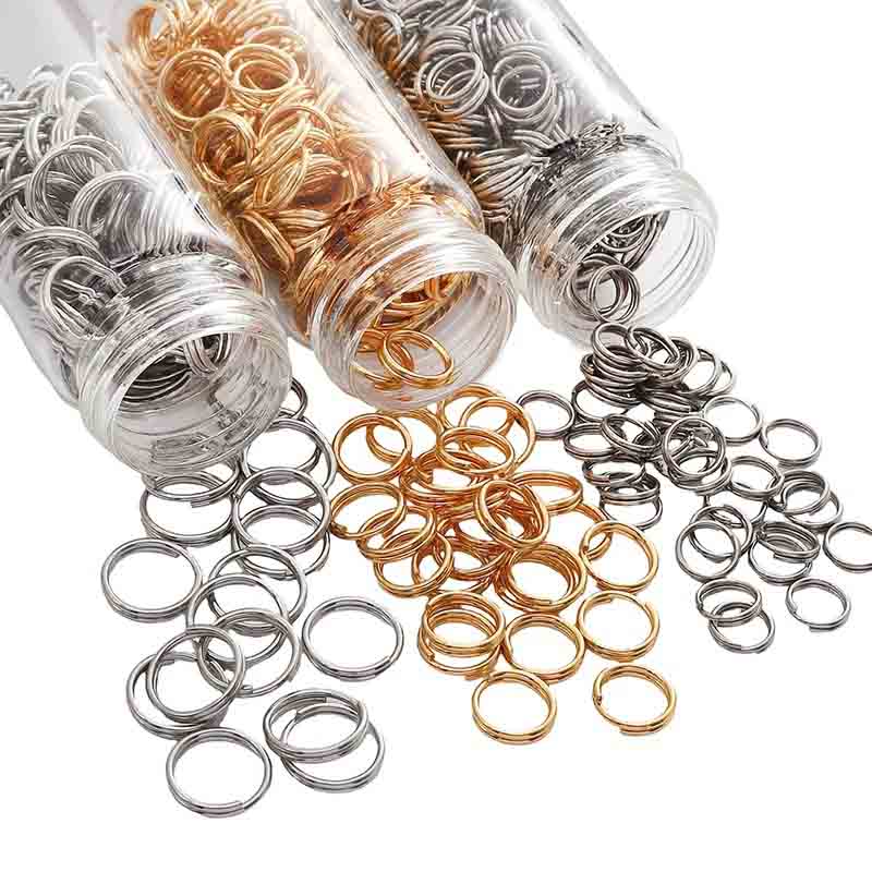Fiasrel Stainless steel open double-ring jewelry accessories