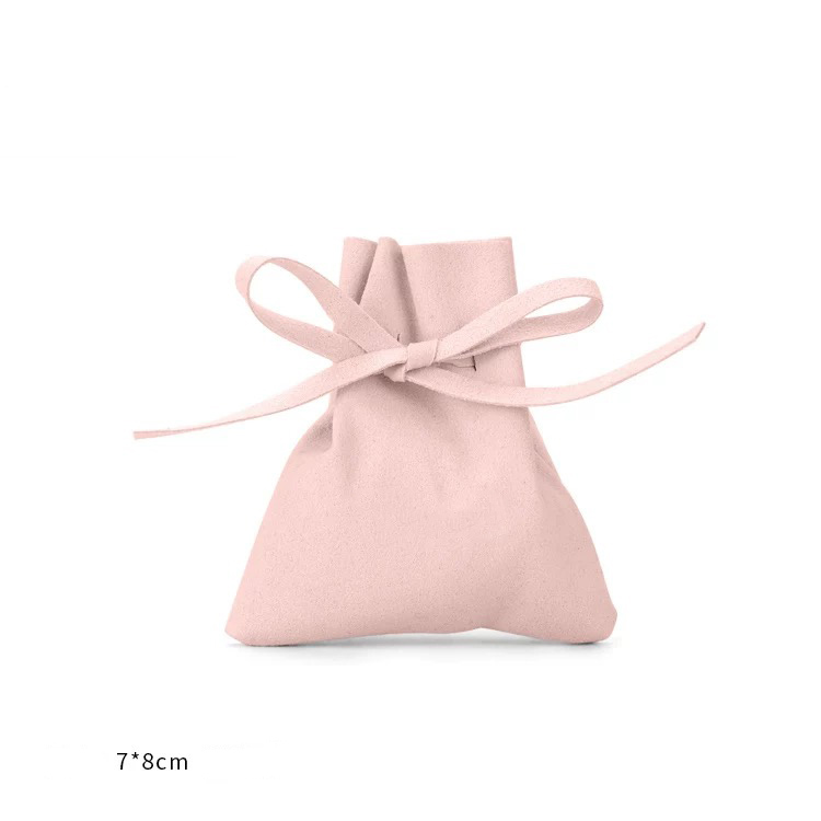 Fiasrel 7*8cm Necklace stud velvet storage bag