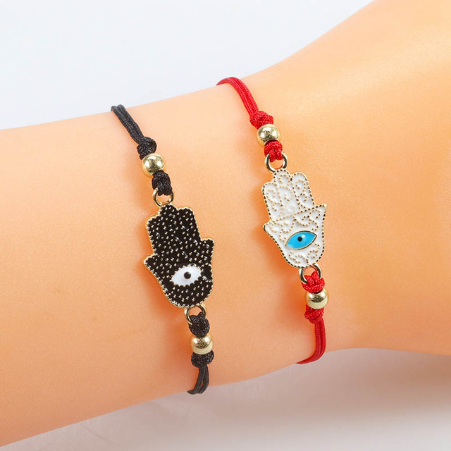 Fiasrel 2pcs Devil's Eye bracelet