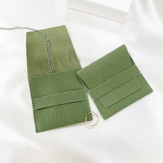 Fiasrel 8*8cm Faux leather fleece flip-top accessory bag