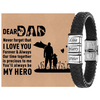 Fiasrel Custom Jewelry Personalized Mens Braided Leather Bracelet Adjustable Custom Beads with Family Names