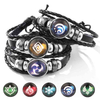 Fiasrel Anime Game Genshin impact Bracelet Vintage Leather Bracelet