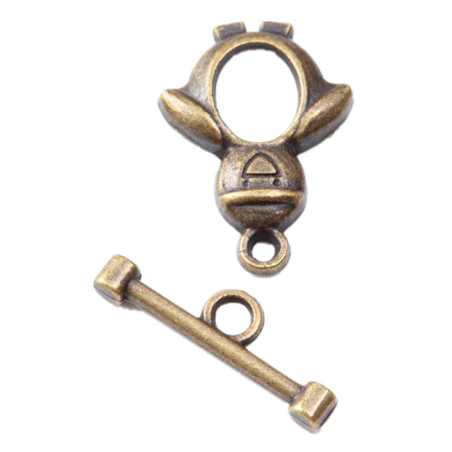 Fiasrel 10pcs Stainless Steel OT Clasp Toggle Clasps