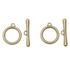 Fiasrel 10pcs Alloy Toggle Ring Bar Clasps for Jewelry Bracelet Necklace Making Accessories