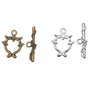 Fiasrel 10pcs DIY Jewelry Making Necklaces Connectors Fasteners Bracelets Hooks Accessories Toggle OT Clasps