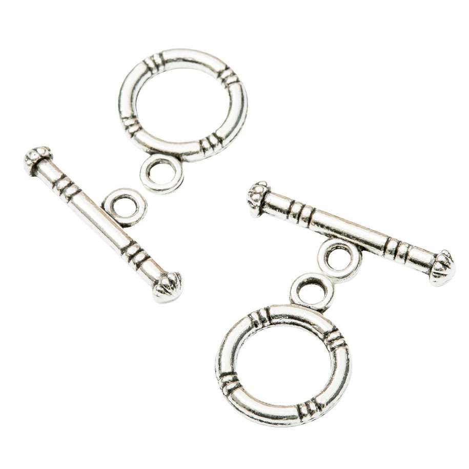 Fiasrel 10pcs Alloy OT Toggle Clasp for Beaded Necklace Bracelet Jewelry Making