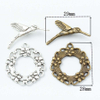 Fiasrel 10pcs Stainless Steel Hummingbird OT Toggle Clasps