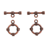 Fiasrel 10pcs DIY Handmade Jewelry Findings Round OT Rope Buckle Assembly Simple Bracelet Connection Clasp Accessories