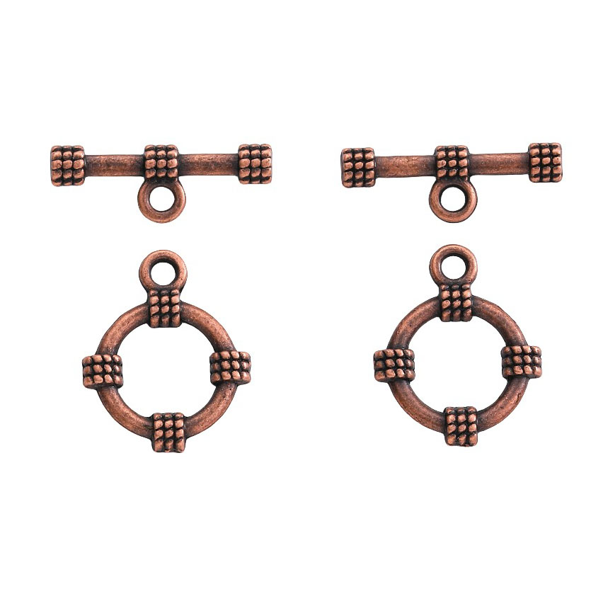 Fiasrel 10pcs DIY Handmade Jewelry Findings Round OT Rope Buckle Assembly Simple Bracelet Connection Clasp Accessories
