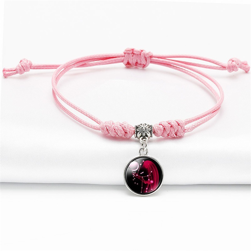 Fiasrel 12 Constellation Zodiac bracelet Adjustable Wristband Bracelets