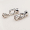 Fiasrel 2pcs 18K Gold Plated Spring Clasp Ladies Zircon Bracelet Pearl Connector Brass Toggle Jewellery Clasps