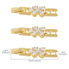 Fiasrel 3pcs White Rose Gold Plated Extenders Extension Buckles Clasps for Bracelet Necklace Jewelry Making