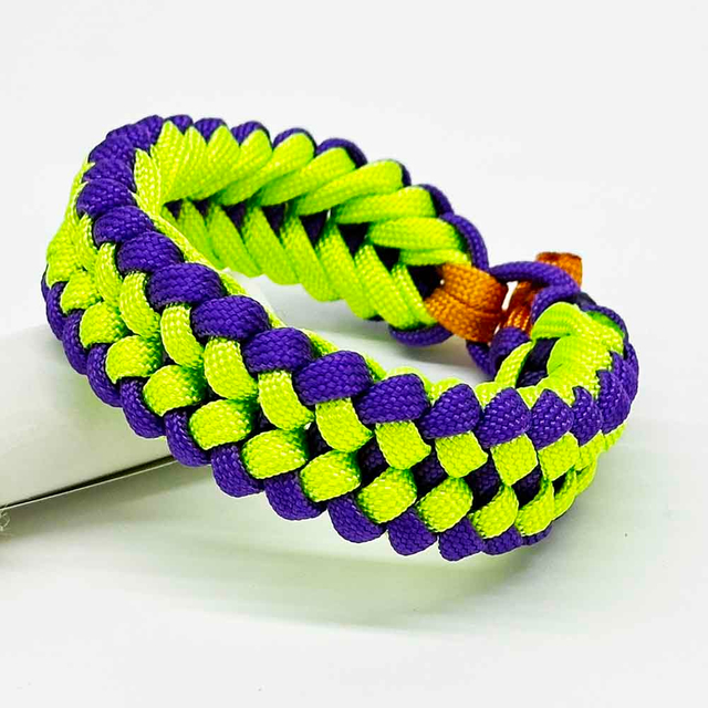 Fiasrel Adjustable Sports Utility Weaving 550 7 Core Survival Camping Paracord Bracelet