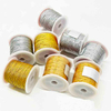 Fiasrel Gold Silver Cord 0.2mm 0.4mm 0.6mm 0.8mm 1mm Nylon Cord Thread String Rope Bead Wires for DIY Handmade Braided Jewelry Making