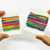 Fiasrel 0.6/0.8/2/2.5mm Nylon Rainbow Beading String for DIY Handmade Crafts