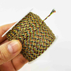 Fiasrel Jade Thread 0.6mm 0.8mm 1mm 2mm Five-color Hand-woven Rope Bracelet Multicolored Gold Thread String