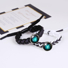 Fiasrel Zodiac Sign Pendant Bracelets Horoscope Astrology Charms Holographic Leather Twelve Constellations Luminum Bracelet