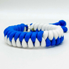 Fiasrel Handmade Blue and White Color String Cord Braided Adjustable Friendship Bracelets