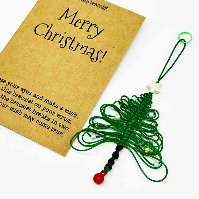 Fiasrel Macrame Hanging Woven Christmas Tree Ornament Handicraft Gift