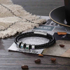 Fiasrel Stainless Steel Jewelry Men Bracelet With Custom Engraved Name Beads Fashionable Christmas Birthday Gift