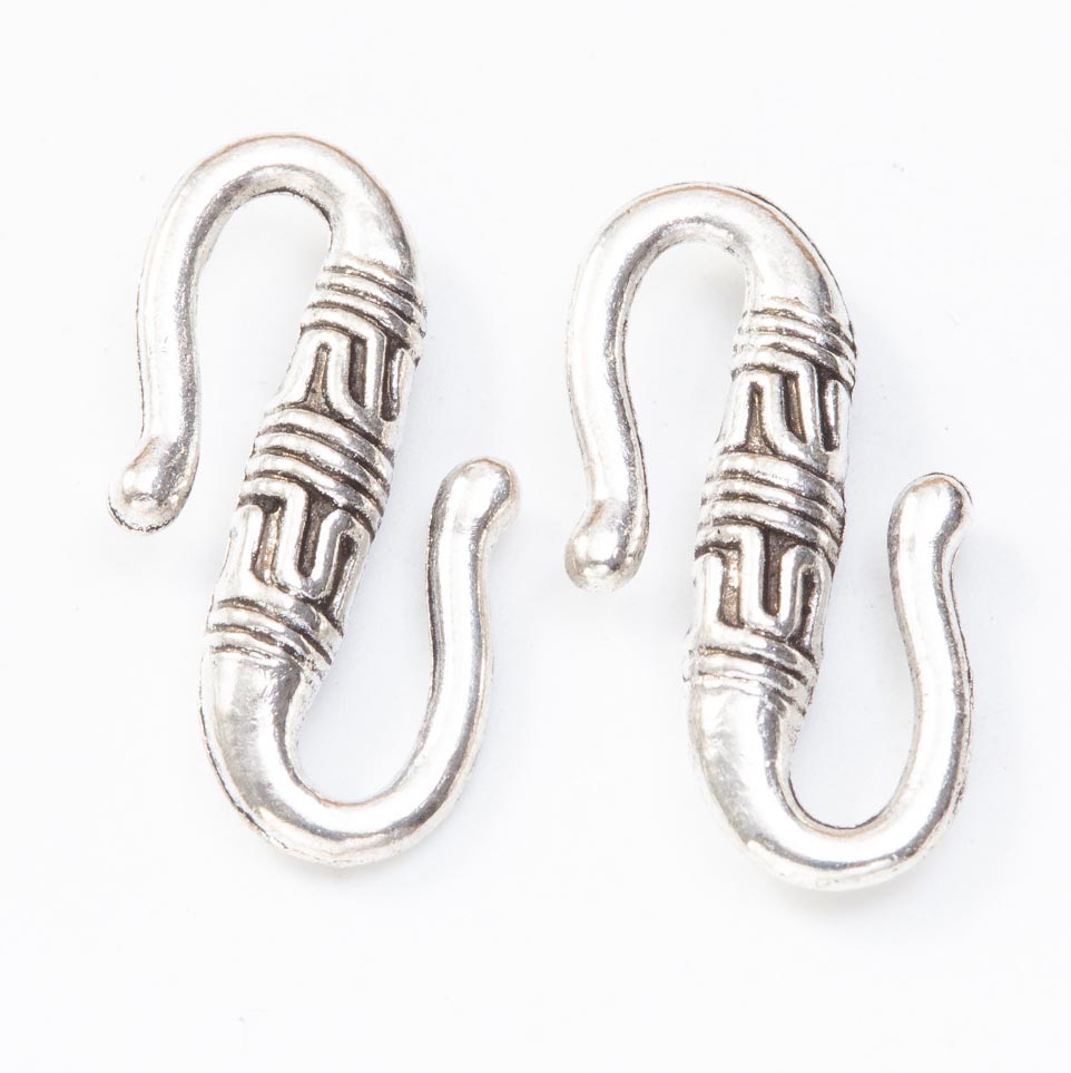 Fiasrel 10pcs Alloy S-Buckle Connection S-Hook DIY Accessories Retro Buckle Head Bracelet Necklace Jewelry Findings Components