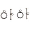 Fiasrel 10pcs Round Connector Lock Clasp Alloy Chain End Necklace OT Clasps