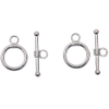 Fiasrel 10pcs Round Connector Lock Clasp Alloy Chain End Necklace OT Clasps