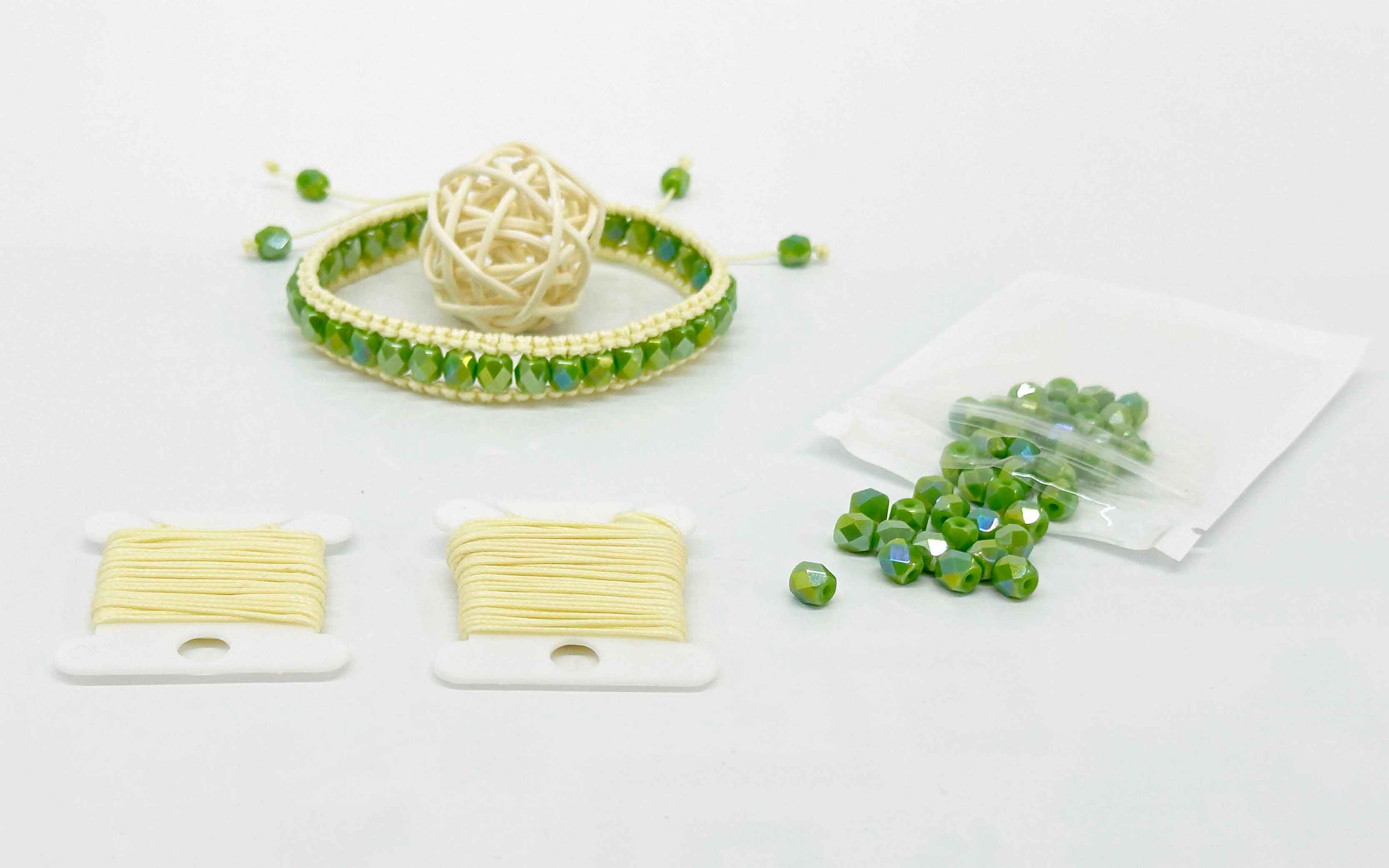 green beads bracelet banner