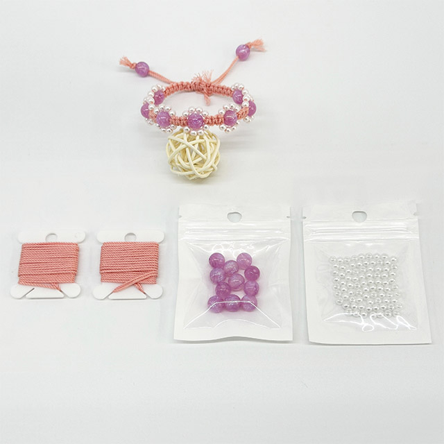 DIY Handmade Pink Sunflower Thread Pink Bracelet Thread Package
