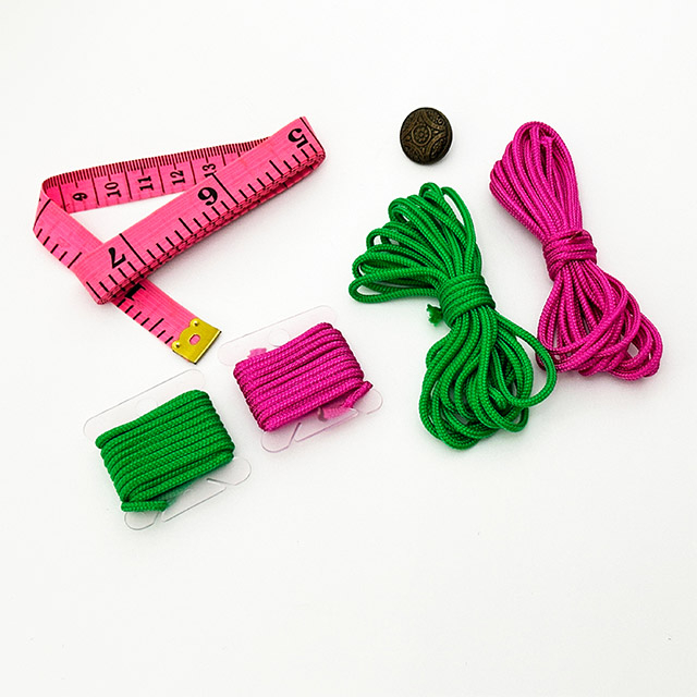 Wholesale Handmade Woven Rope Green And Red Friendship Bracelet Thread Package